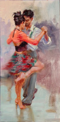 Tango U, 24"x12", Oil on Canvas (2006)