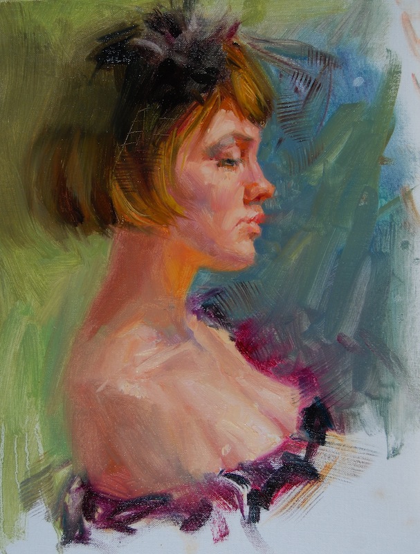 Portrait D, 16"x12", Oil on Canvas (2012)