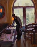 Serving Lunch, 20"x16", Oil on Canvas (2008)