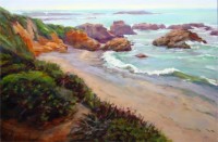 Pescadero Beach, 24"x36", Oil on Canvas (2005)